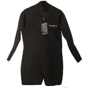 NWT Neo Sport Men's 3mm Waterman Wet Suit Jacket Black Size Large